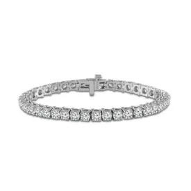 14K White Gold 10ctw Lab Grown Diamond Tennis Bracelet