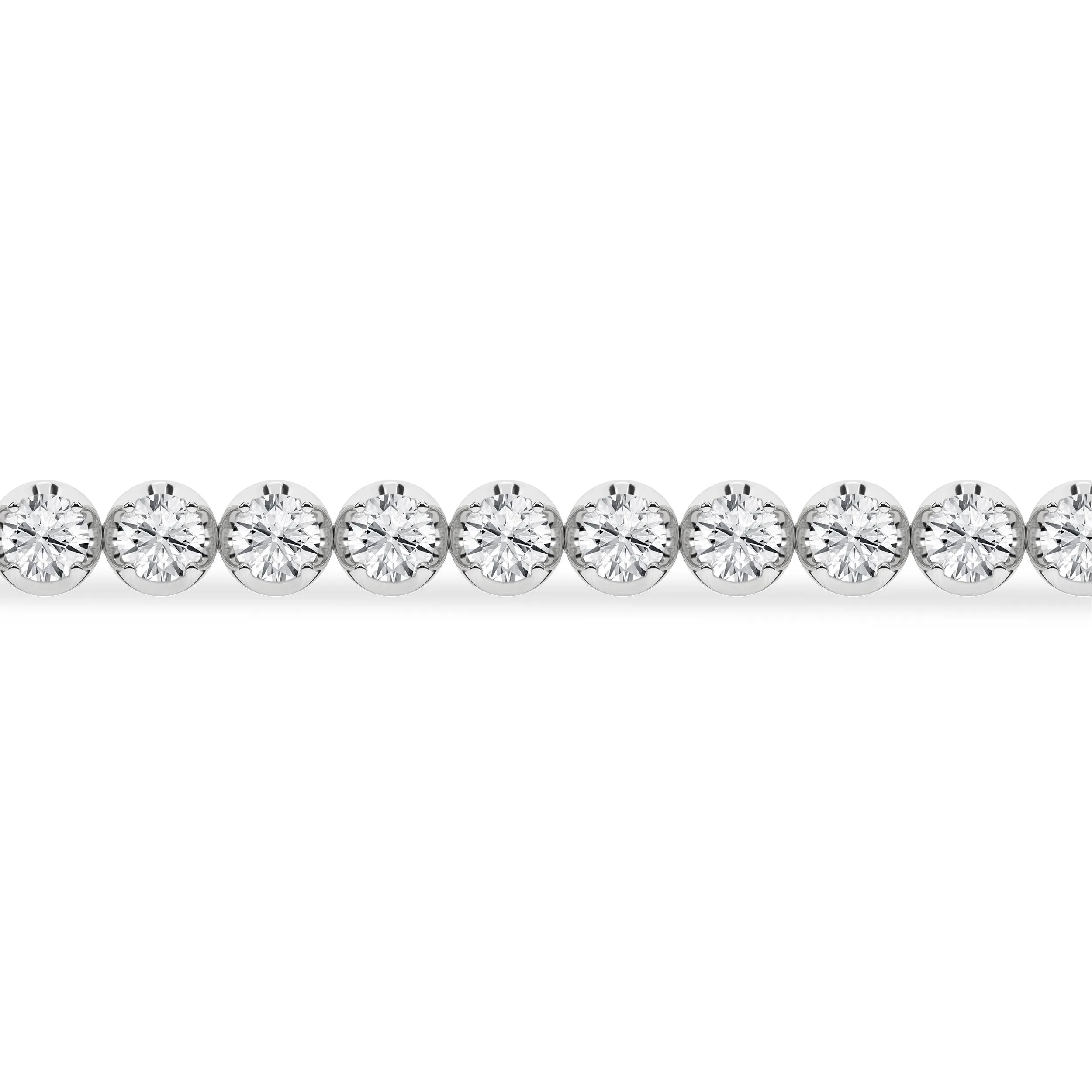 14K White Gold 3ctw Lab Grown Diamond Tennis Bracelet