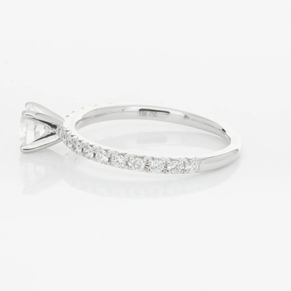 18ct White Gold .50ct Diamond Comet Ring