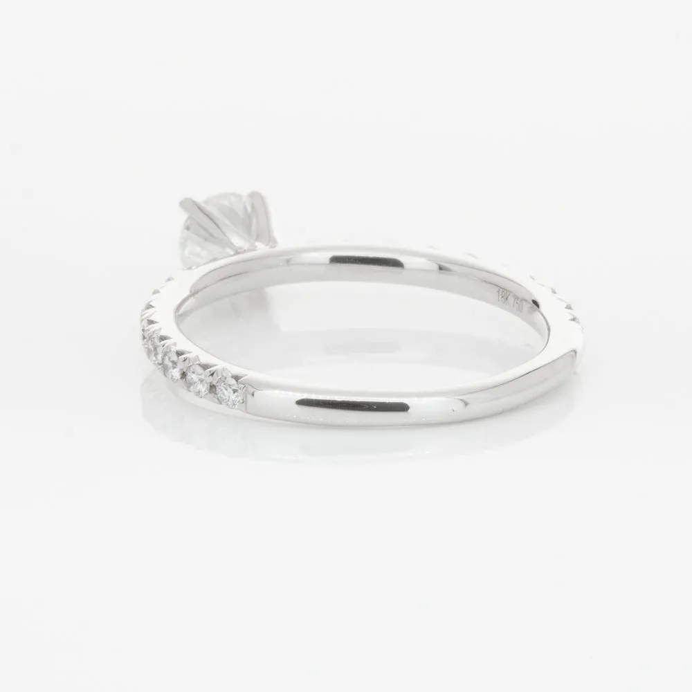 18ct White Gold .50ct Diamond Comet Ring