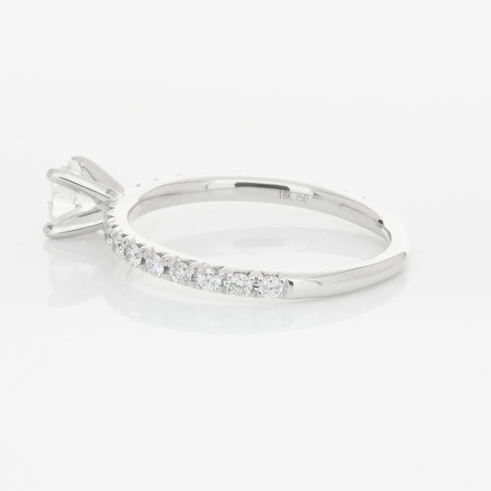 18ct White Gold .50ct Diamond Comet Ring