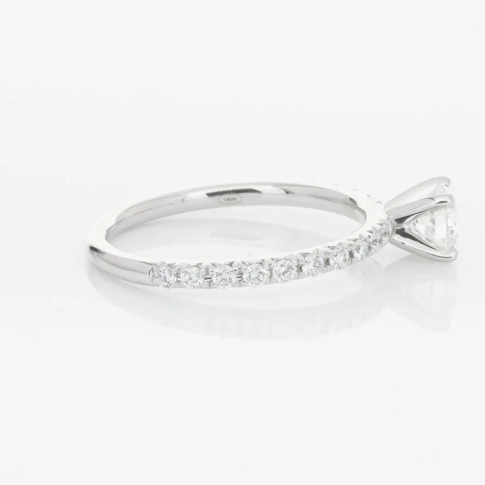 18ct White Gold .50ct Diamond Comet Ring