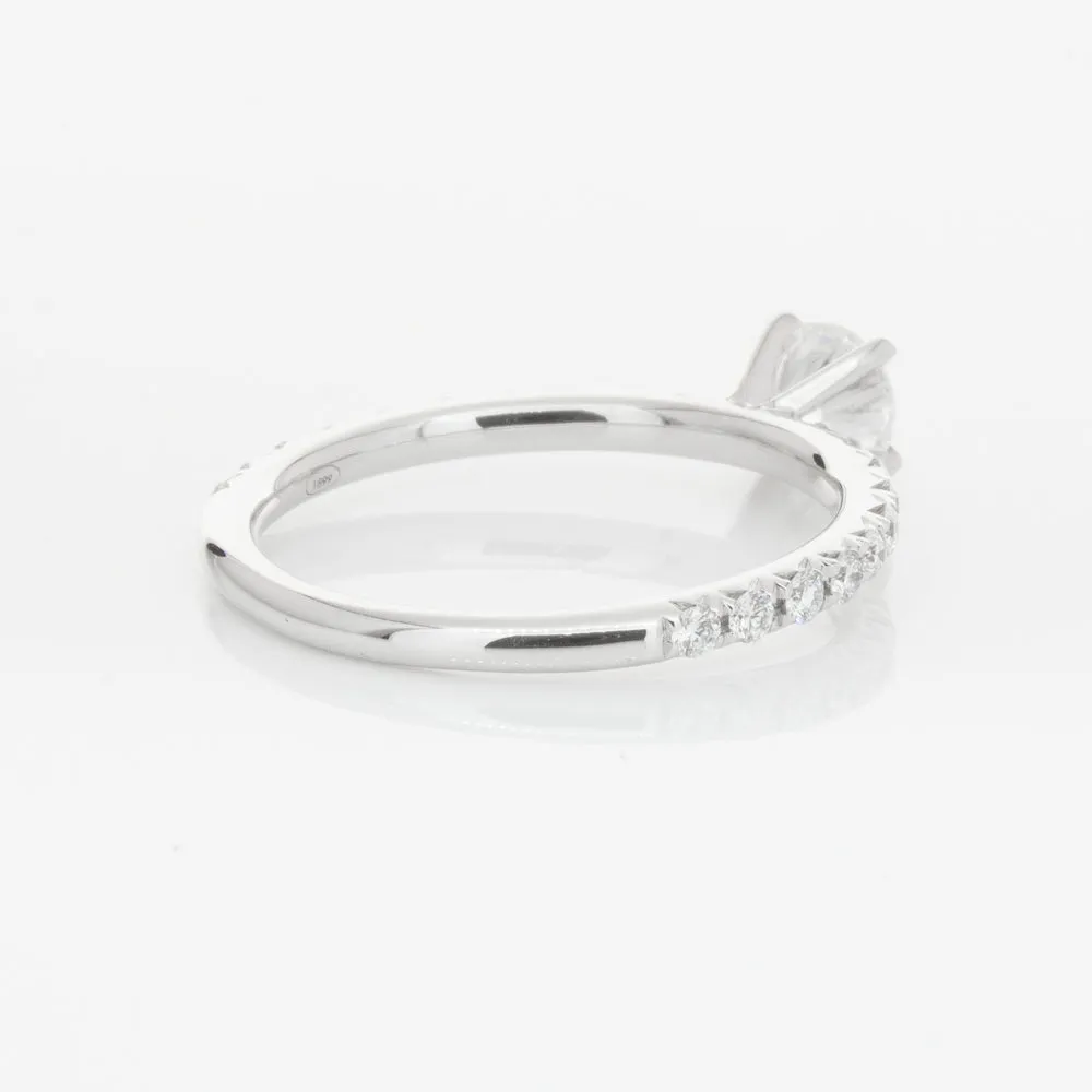 18ct White Gold .50ct Diamond Comet Ring