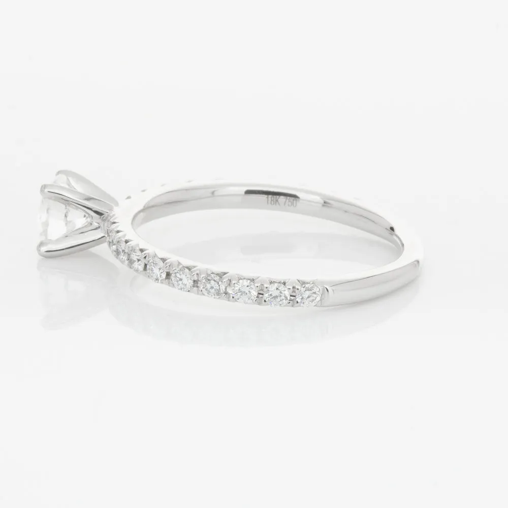 18ct White Gold .50ct Diamond Comet Ring