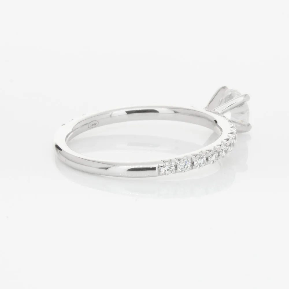 18ct White Gold .50ct Diamond Comet Ring