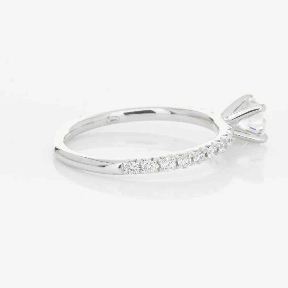 18ct White Gold .50ct Diamond Comet Ring