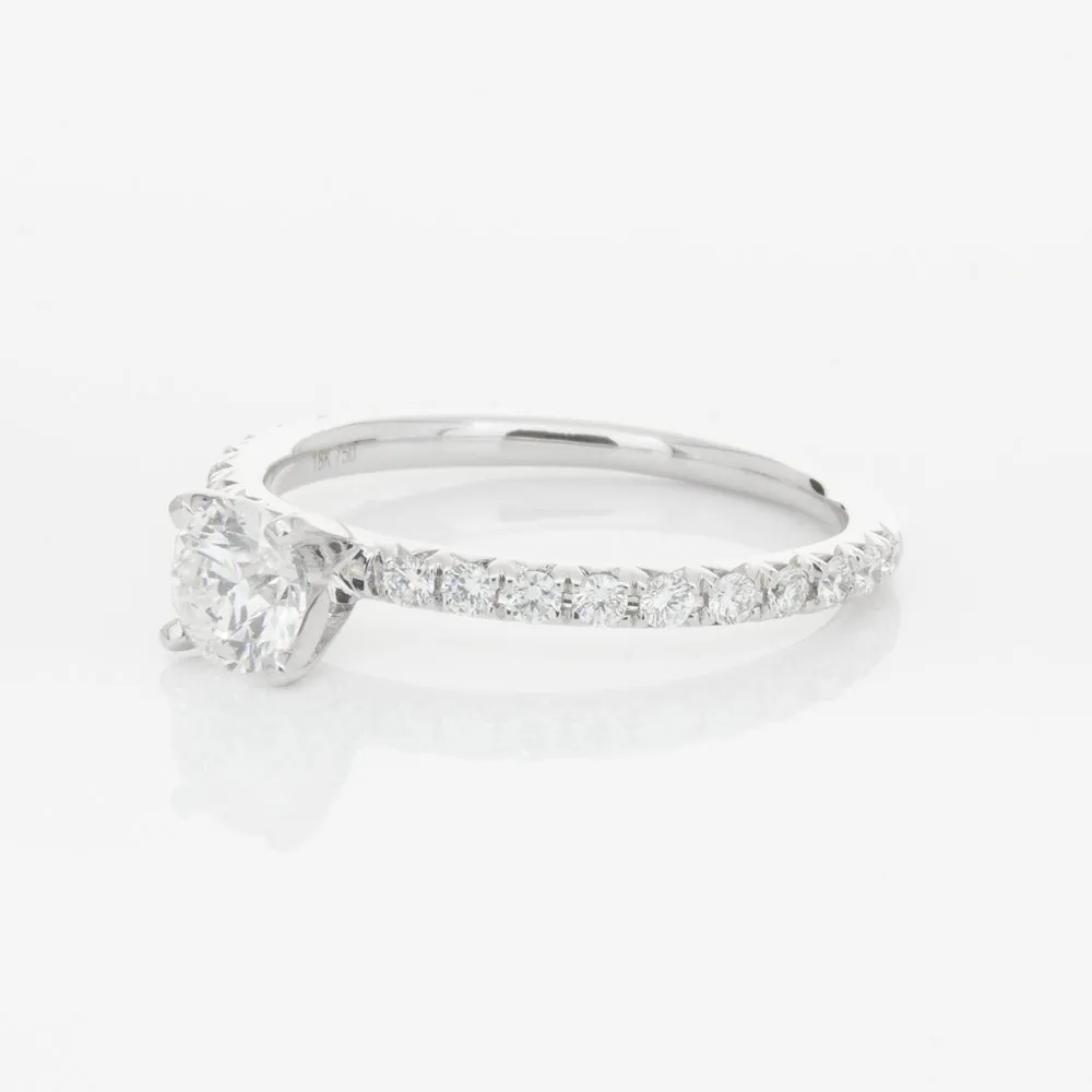 18ct White Gold .50ct Diamond Comet Ring