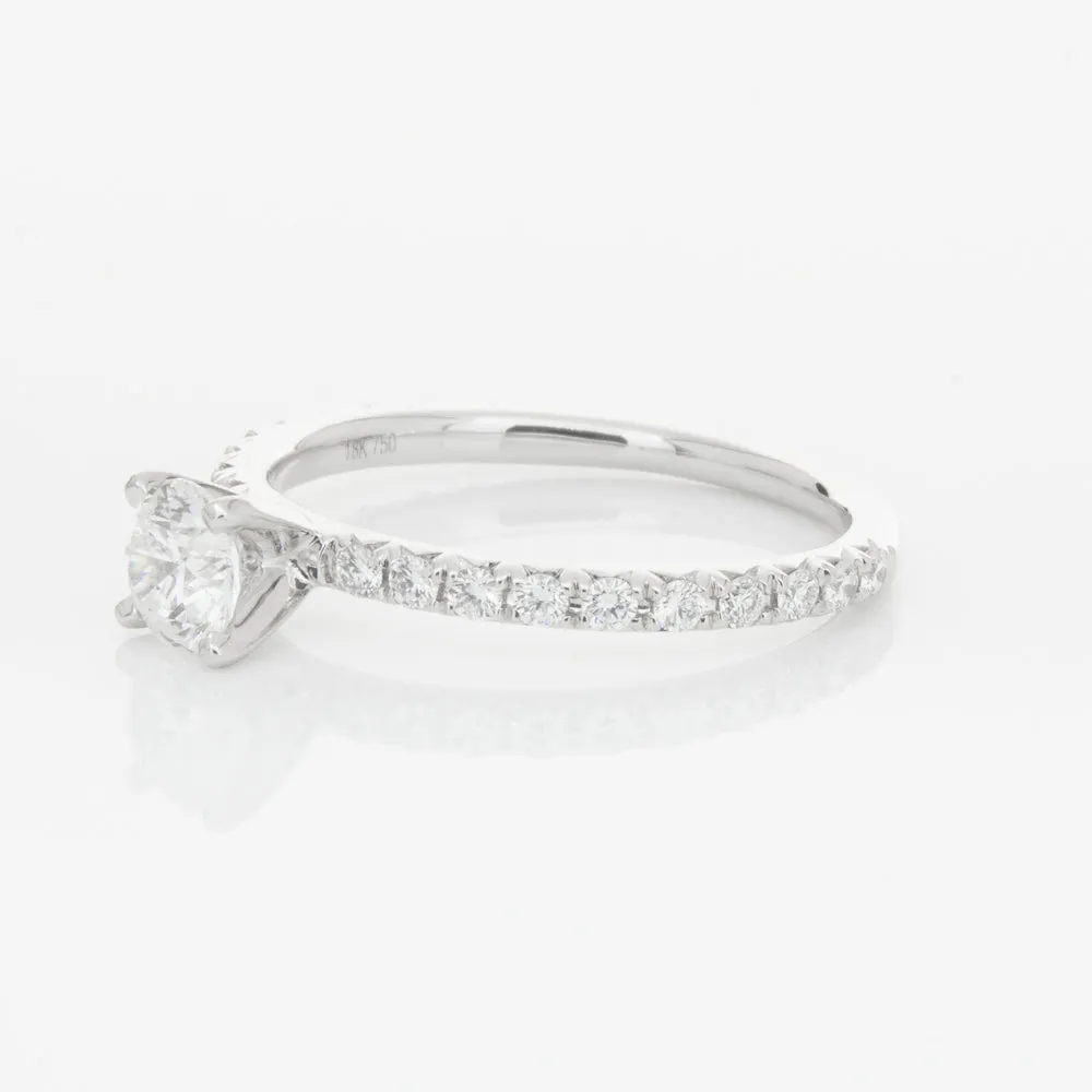 18ct White Gold .50ct Diamond Comet Ring