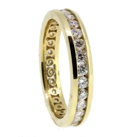 18ct Yellow Gold and Diamond 0.75 Carat Eternity ring