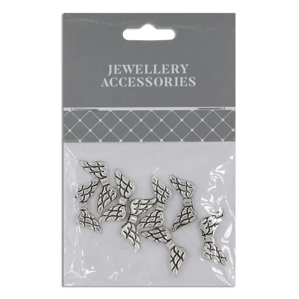 20mm Angel Wing Charm, 8pc- Sullivans