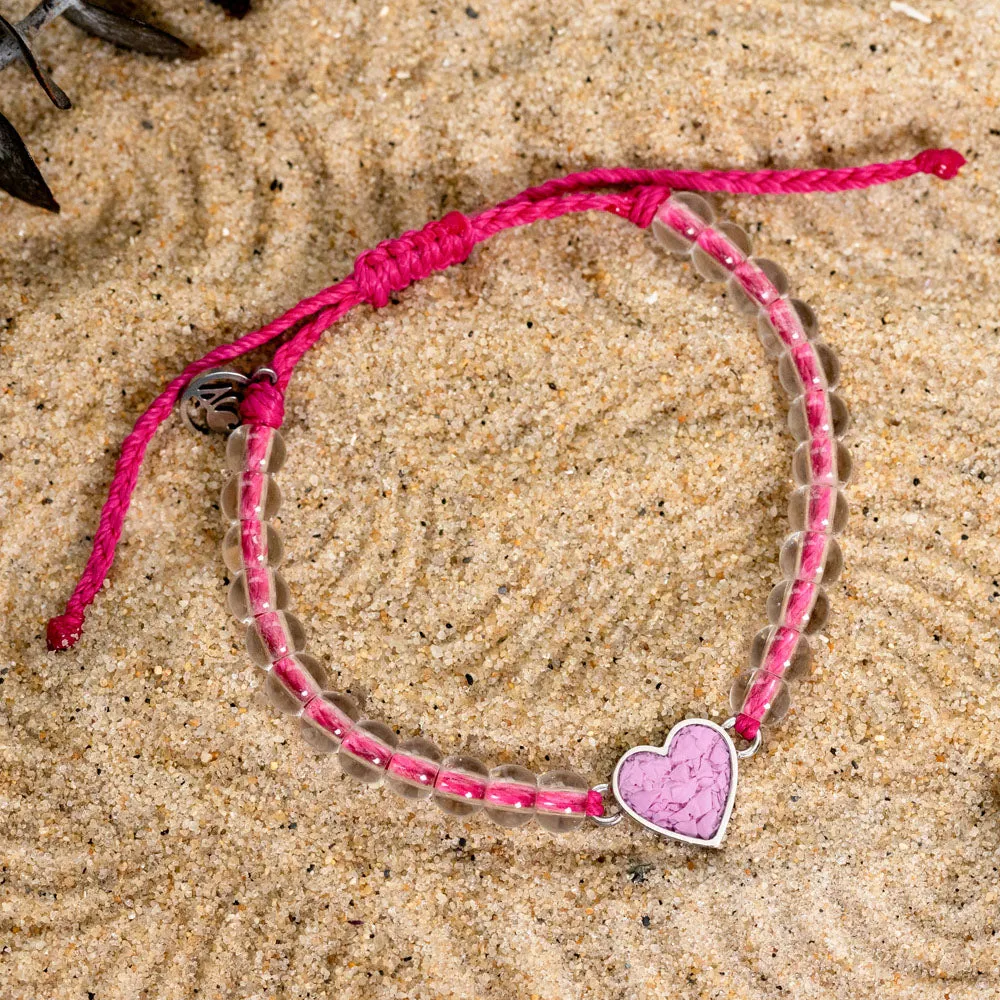 4ocean x Dune  Breast Cancer Awareness Heart Bracelet