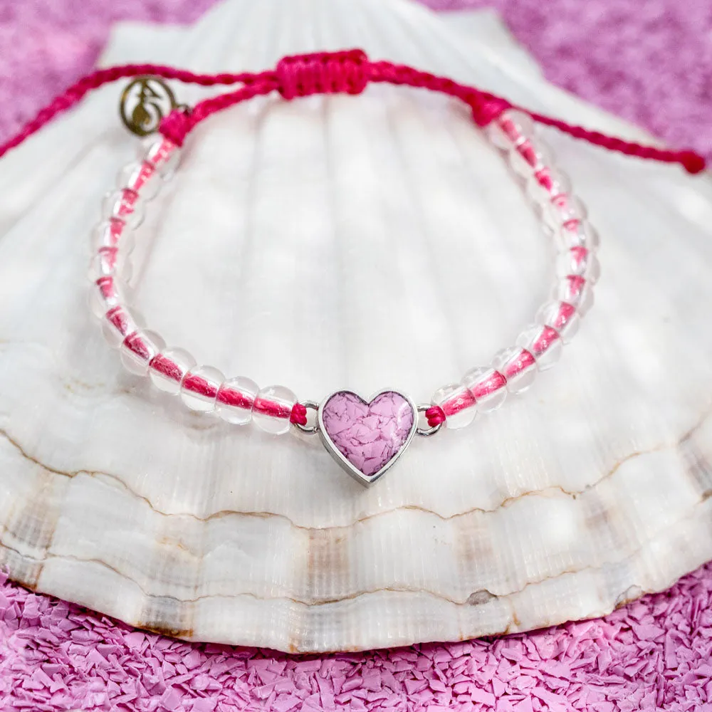 4ocean x Dune  Breast Cancer Awareness Heart Bracelet