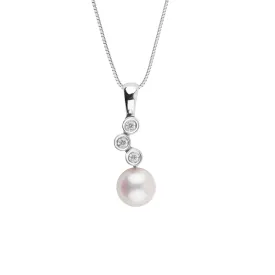 6.0-6.5 mm Akoya Pearl and Diamond Orion Pendant