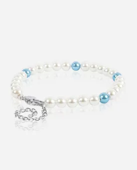 6mm Pearl Bracelet - Baby Blue Alternate