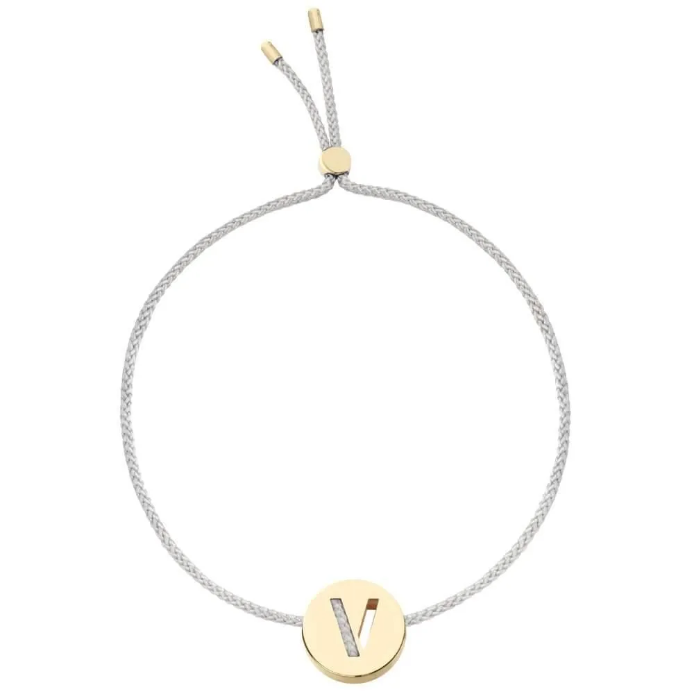 ABC's - V 18K Gold Plated Bracelet