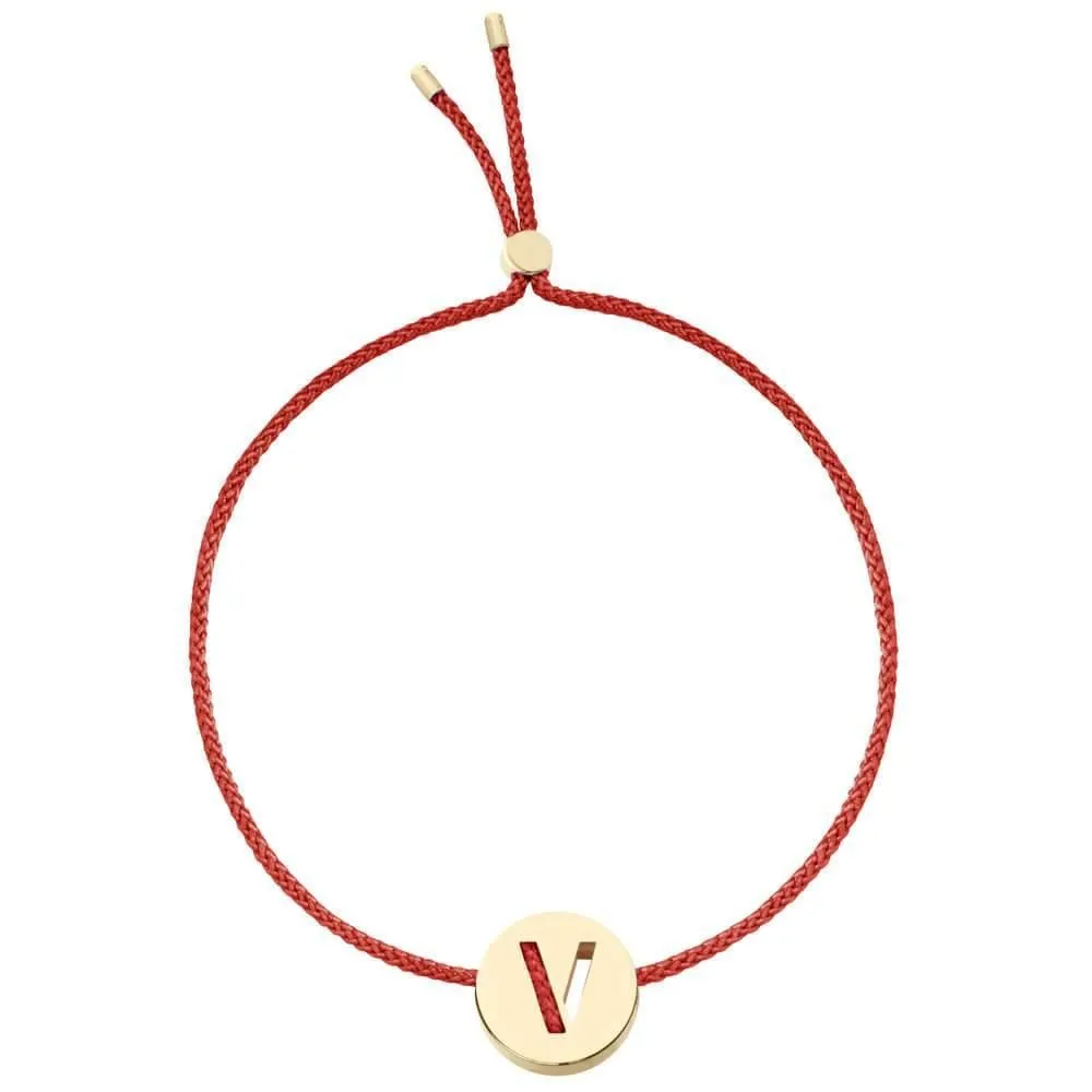 ABC's - V 18K Gold Plated Bracelet