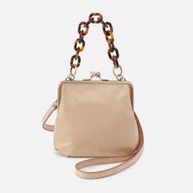 Alba Crossbody In Polished Leather - Quartz