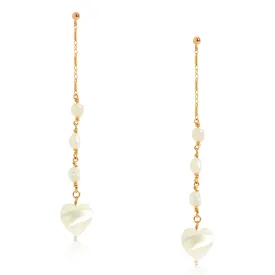 Amore Pearl Pendant Earrings