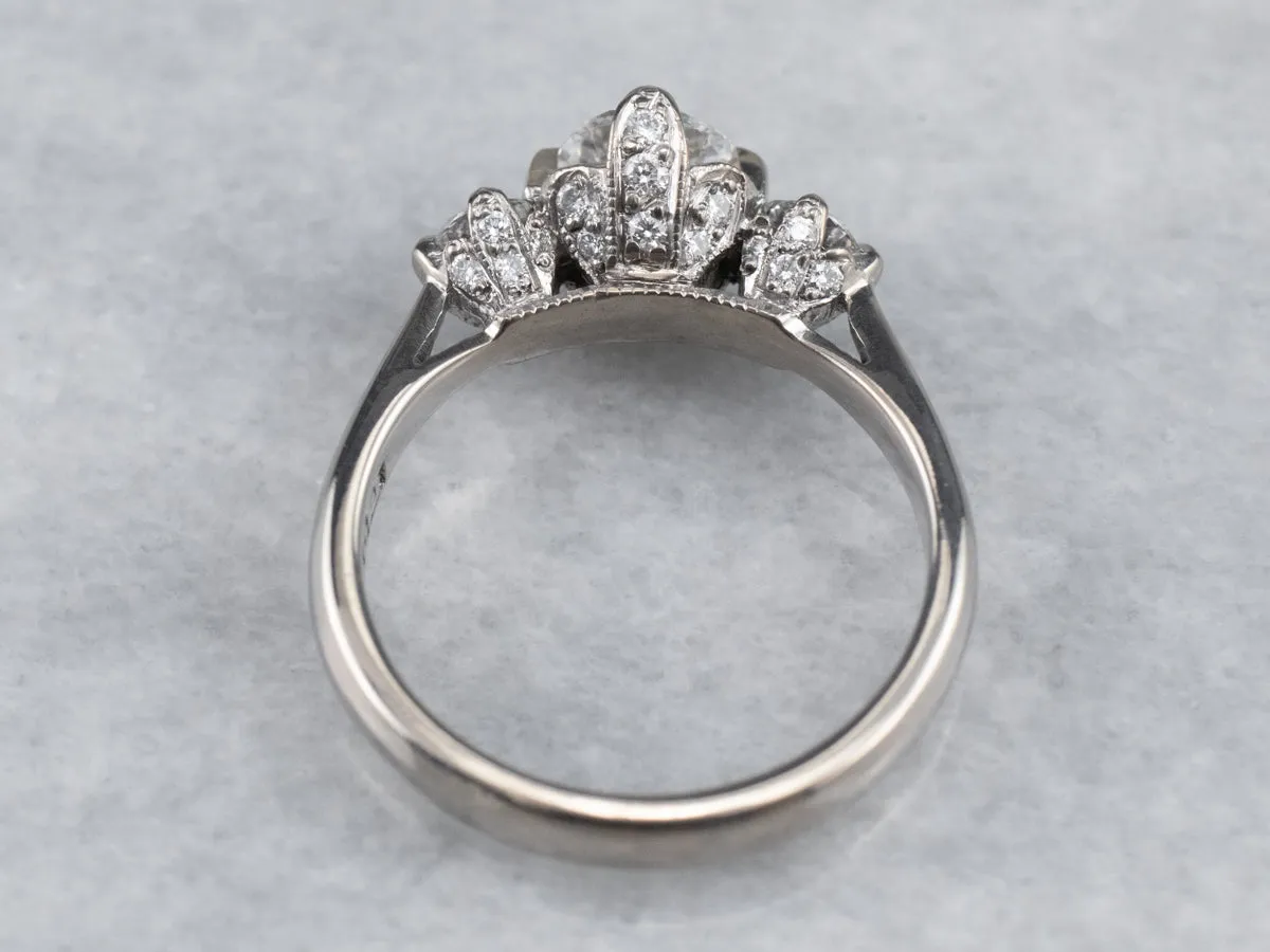 Antique Inspired Diamond Engagement Ring