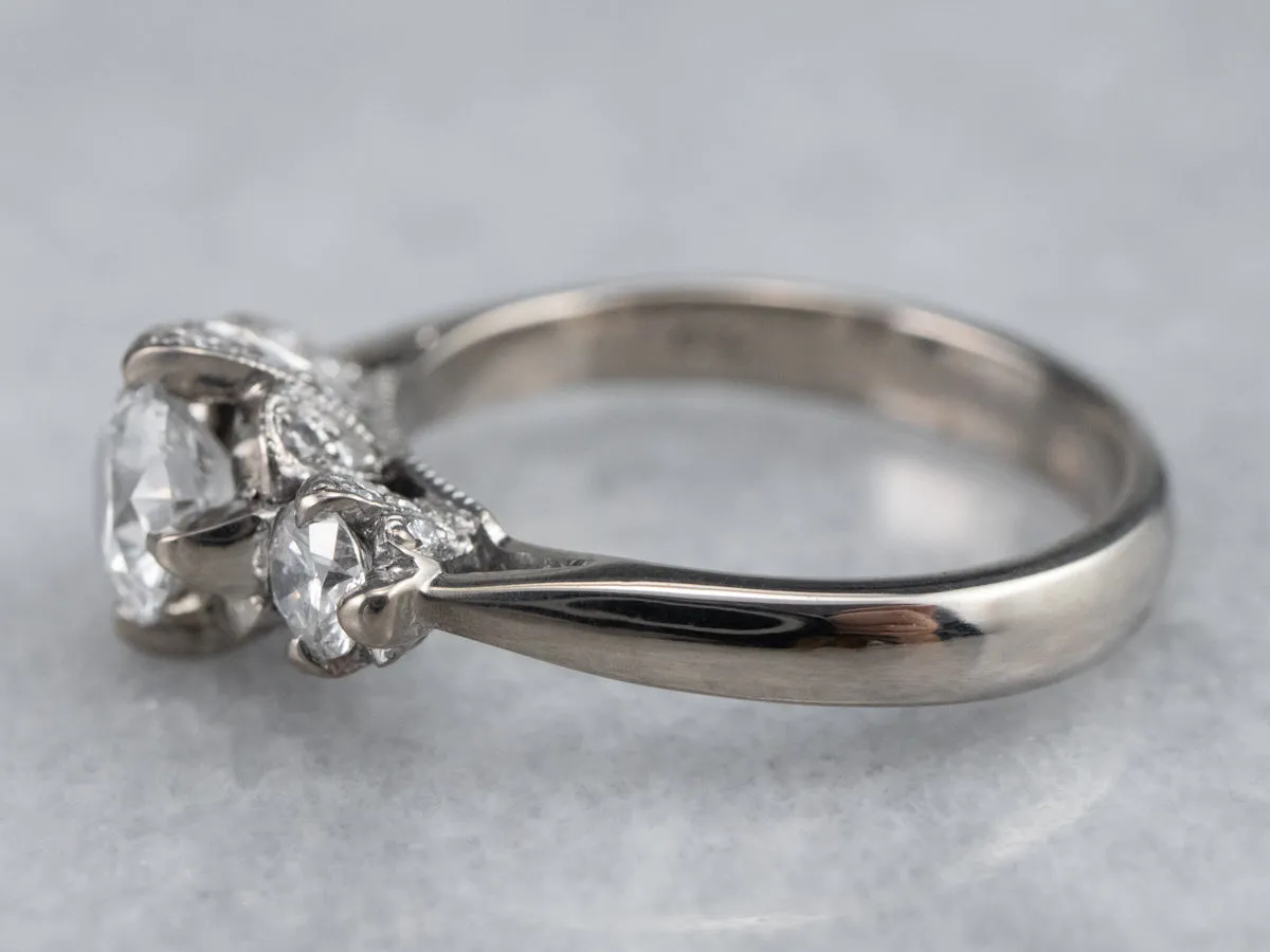 Antique Inspired Diamond Engagement Ring