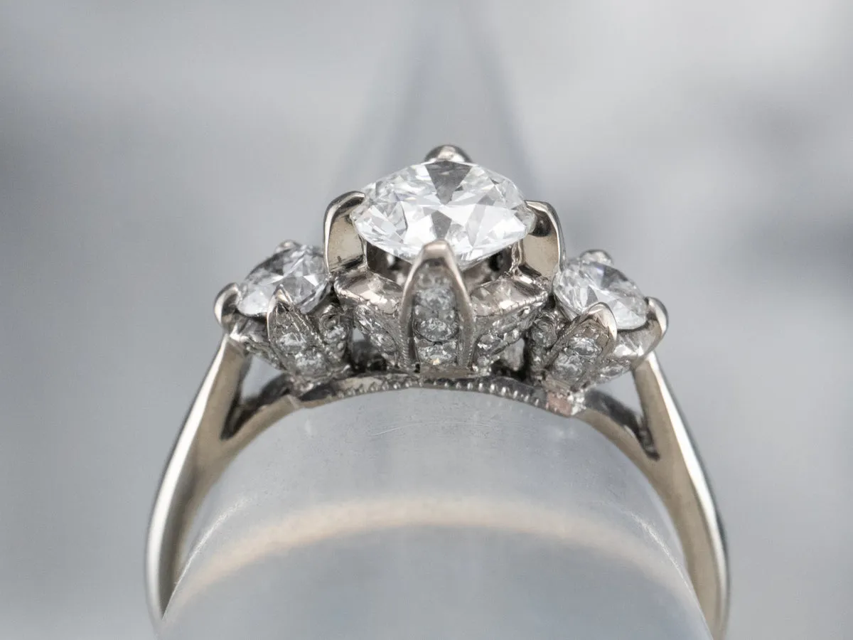 Antique Inspired Diamond Engagement Ring