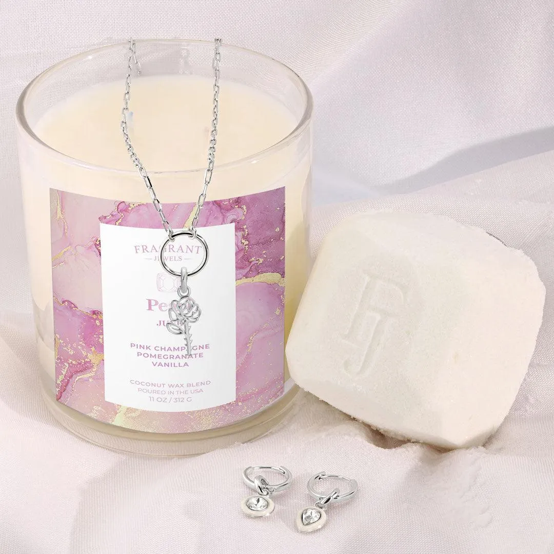 April Diamond Birthstone Charm - Jewel Candle