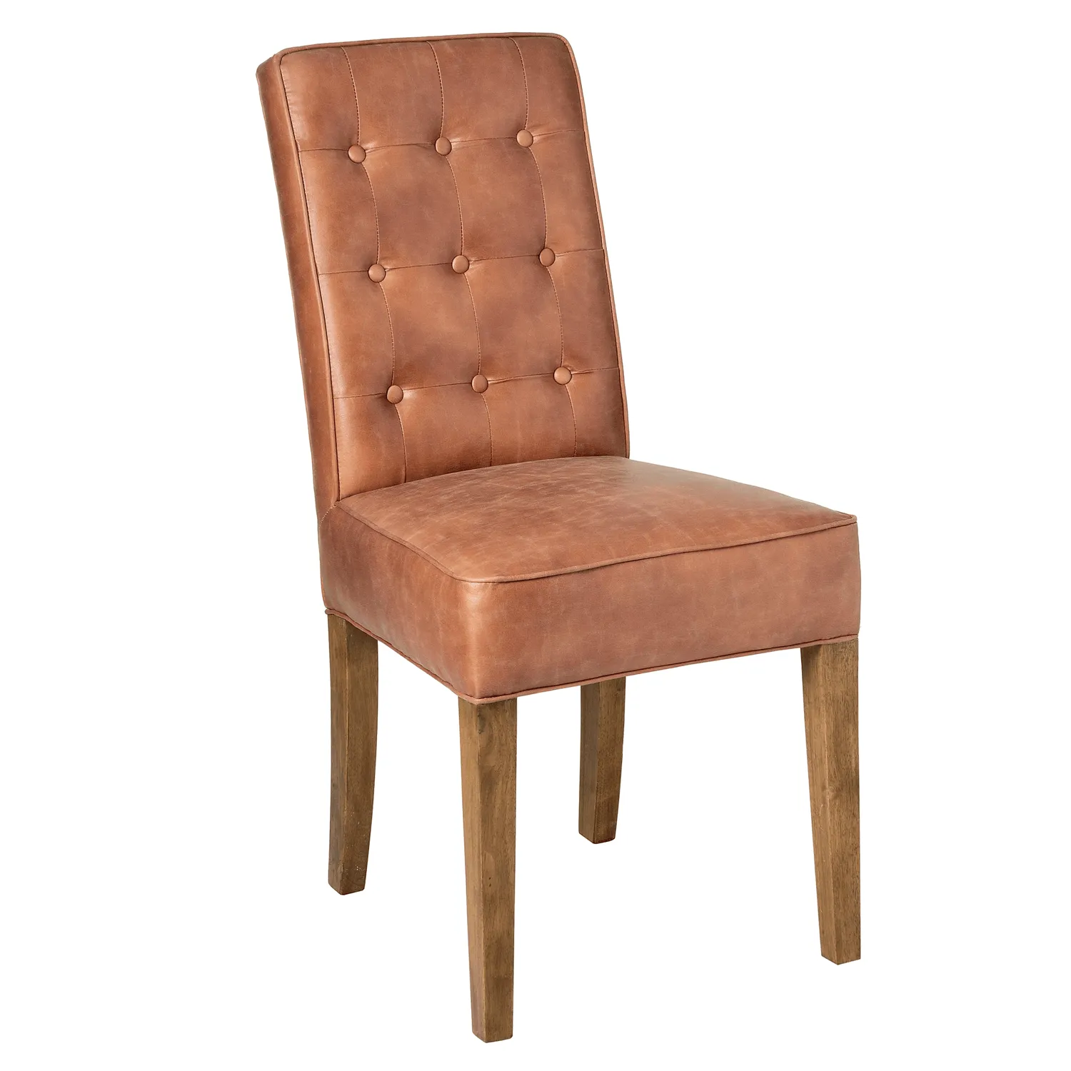 Athens Modern Tan Faux Leather Dining Chair