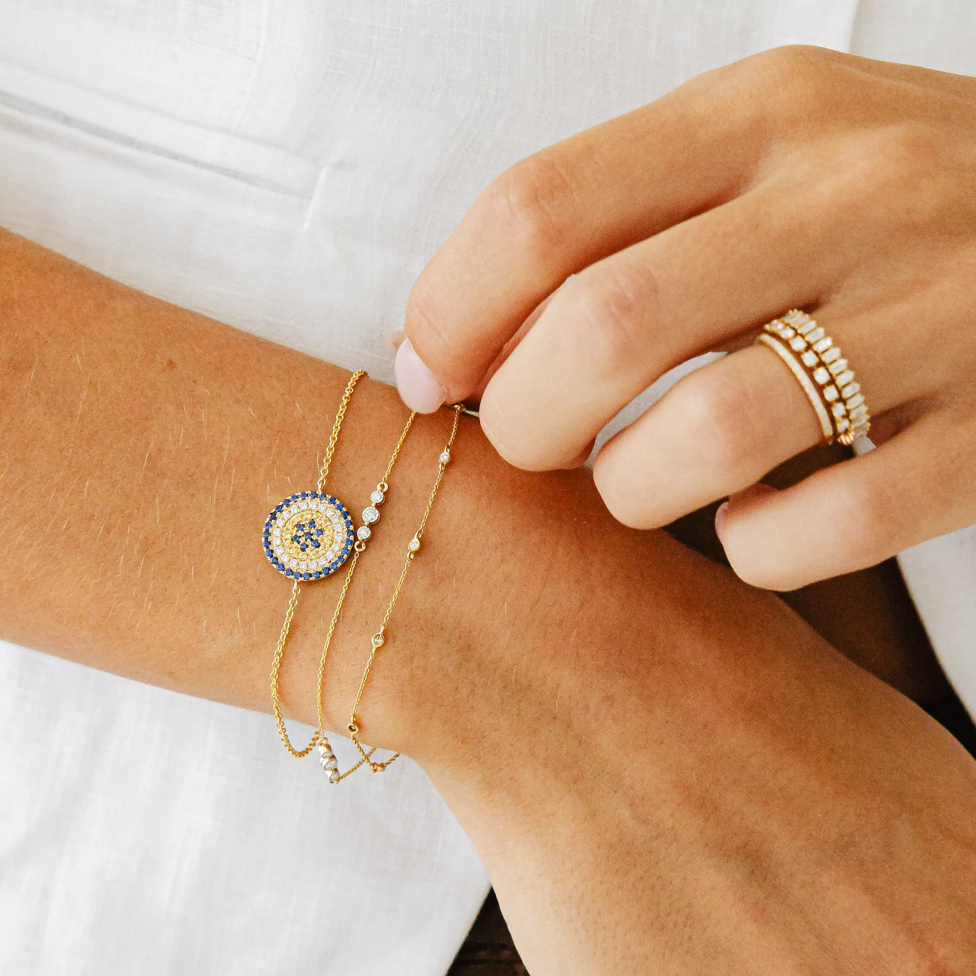 Ava Bea Trio Station Bracelet