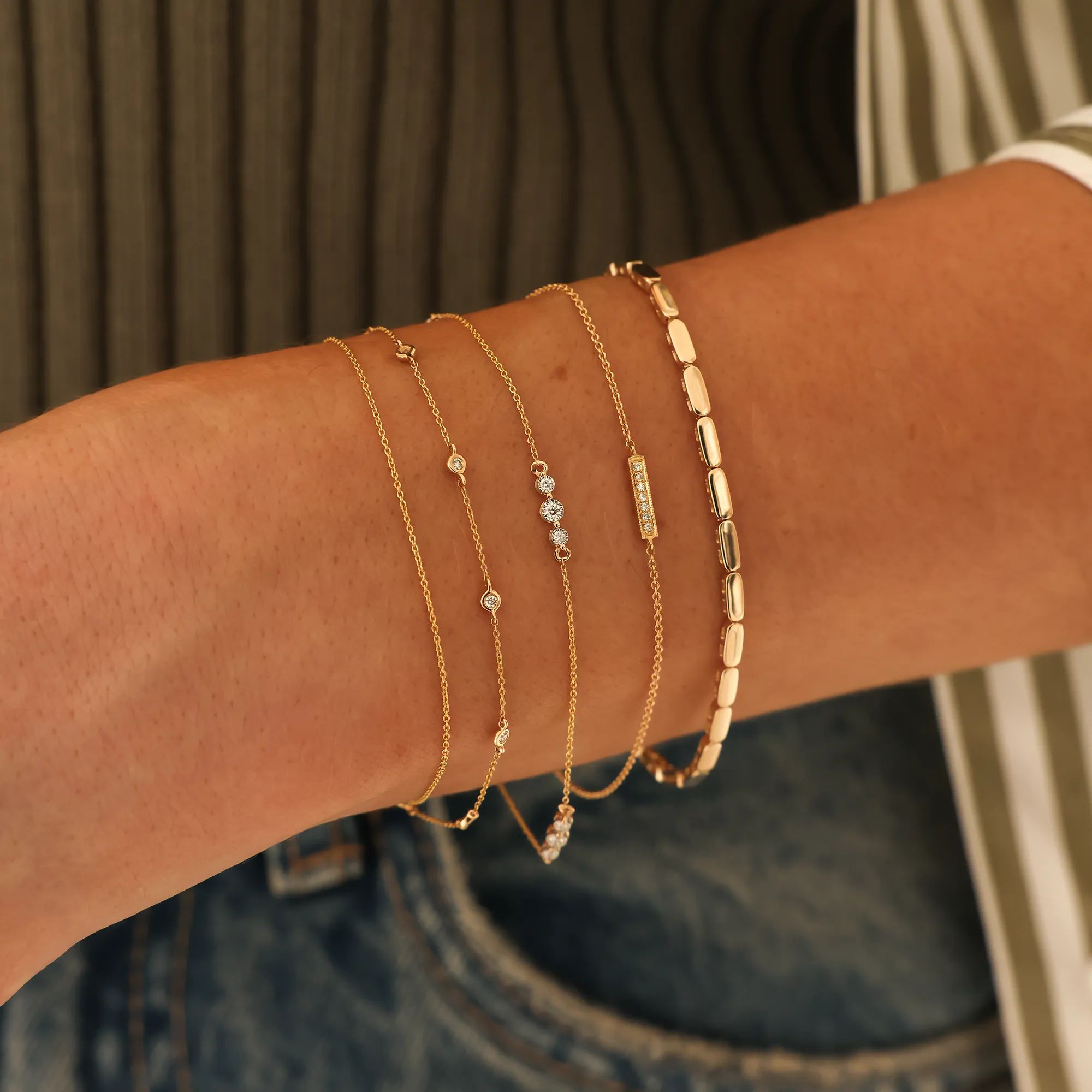 Ava Bea Trio Station Bracelet