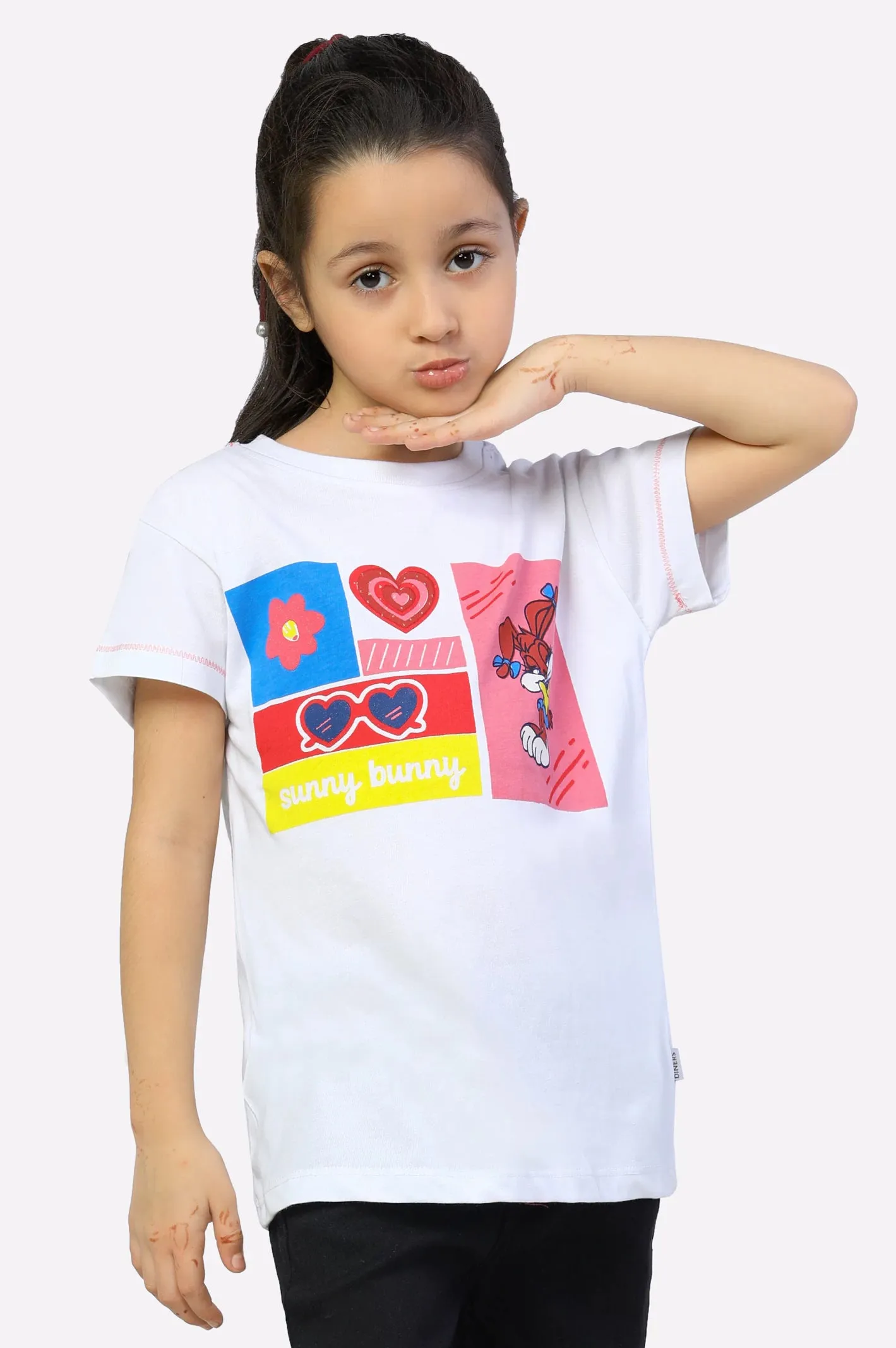 Babs Bunny Printed Girls T-Shirt