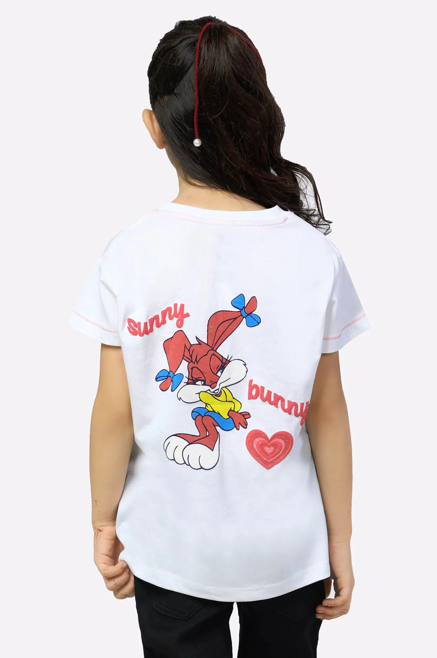 Babs Bunny Printed Girls T-Shirt