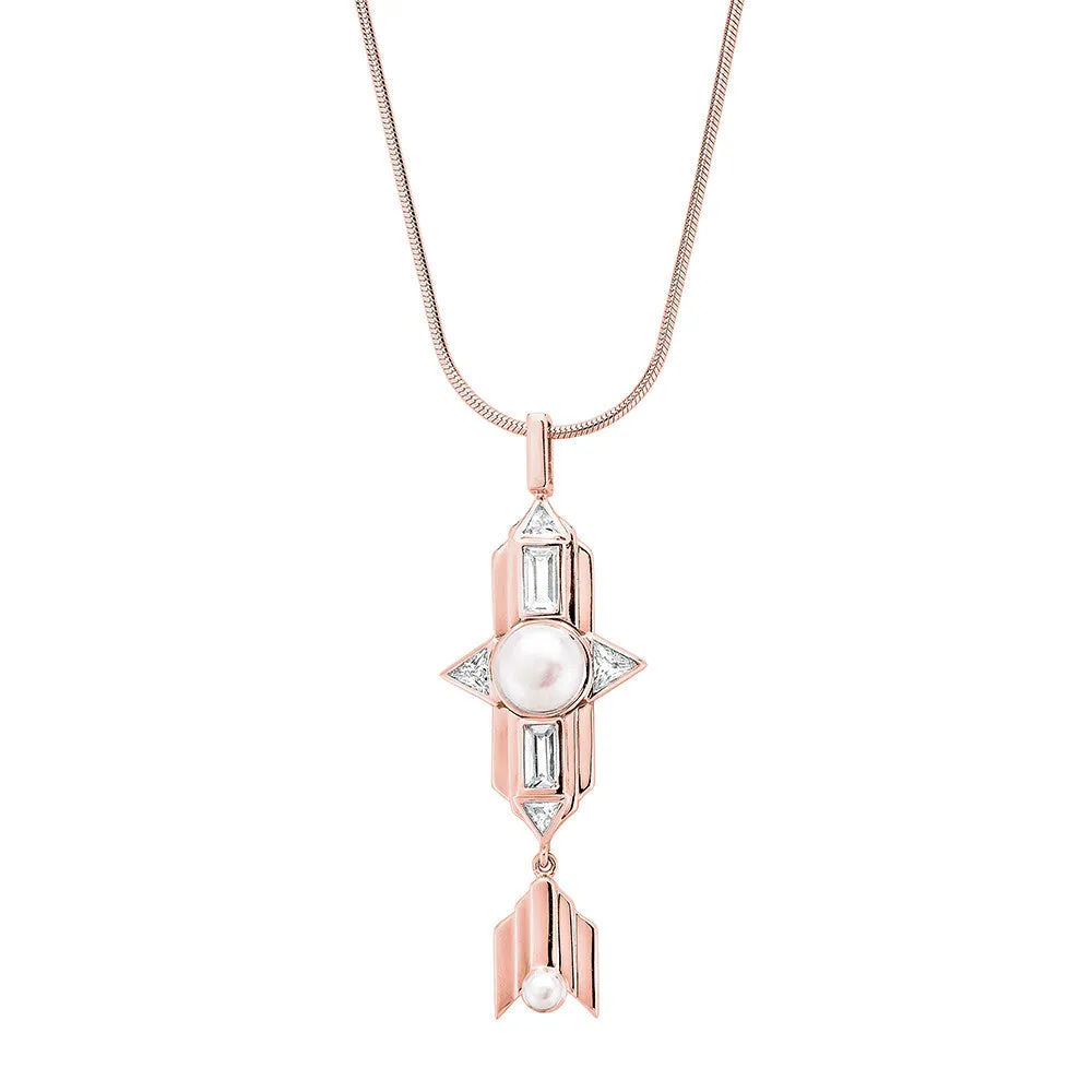 Babylon Long Necklace - Pinkgold