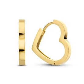 Belleville Amore 14 karat gold heart earrings