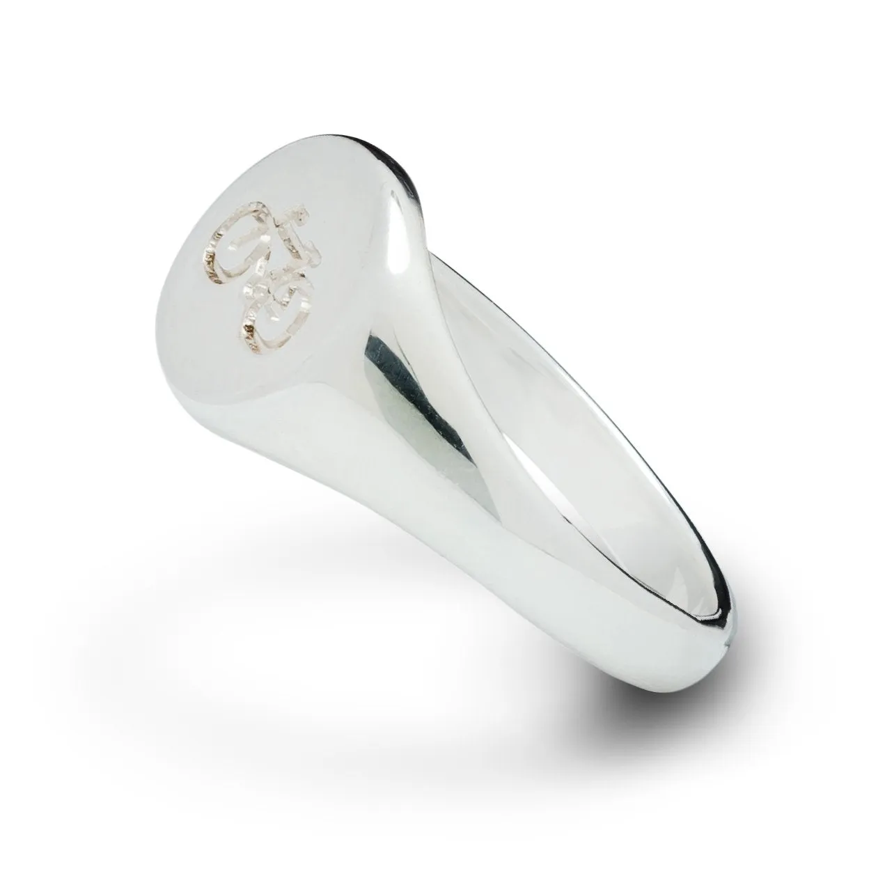 Bicycle Silver Signet Ring