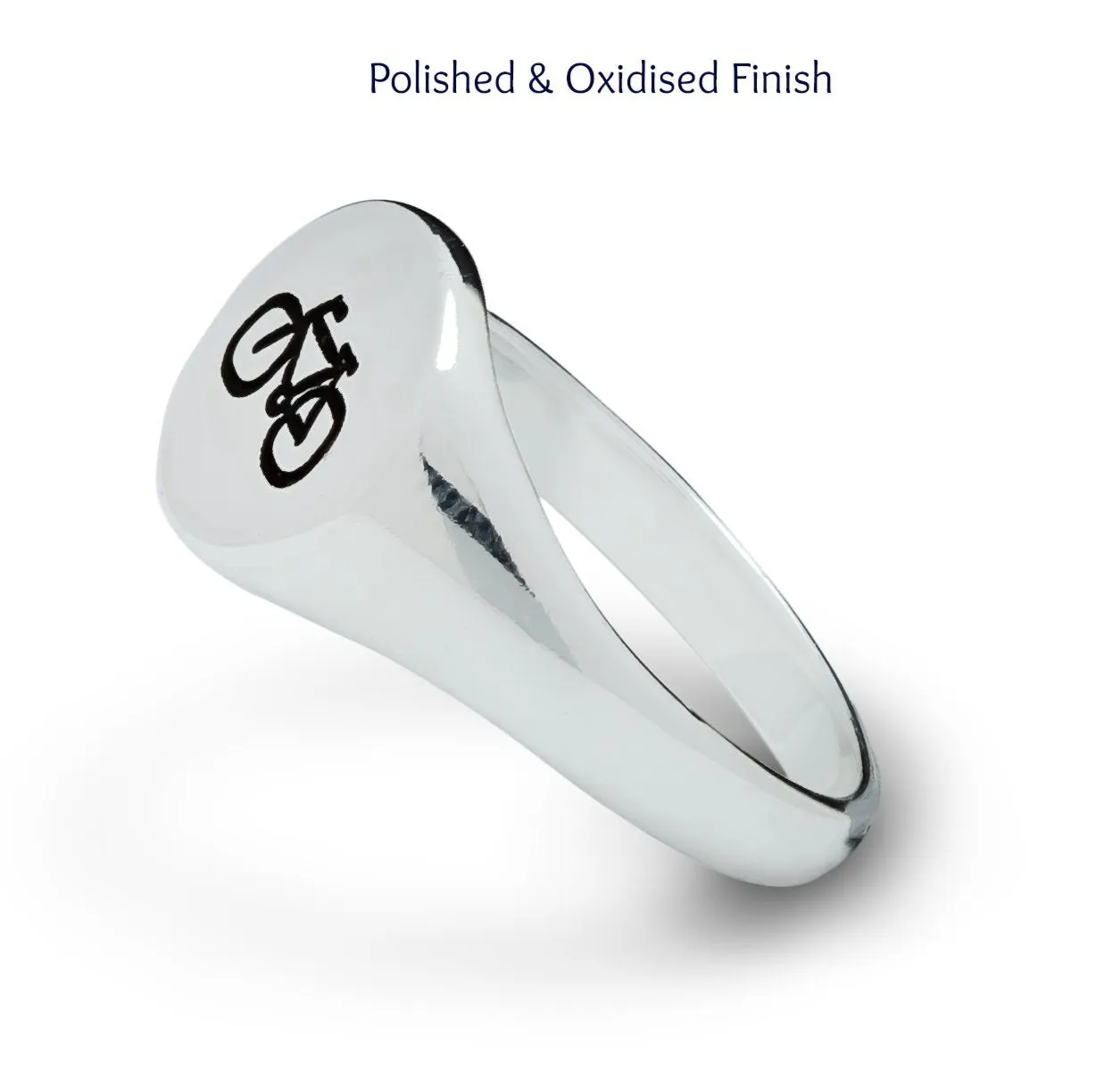 Bicycle Silver Signet Ring