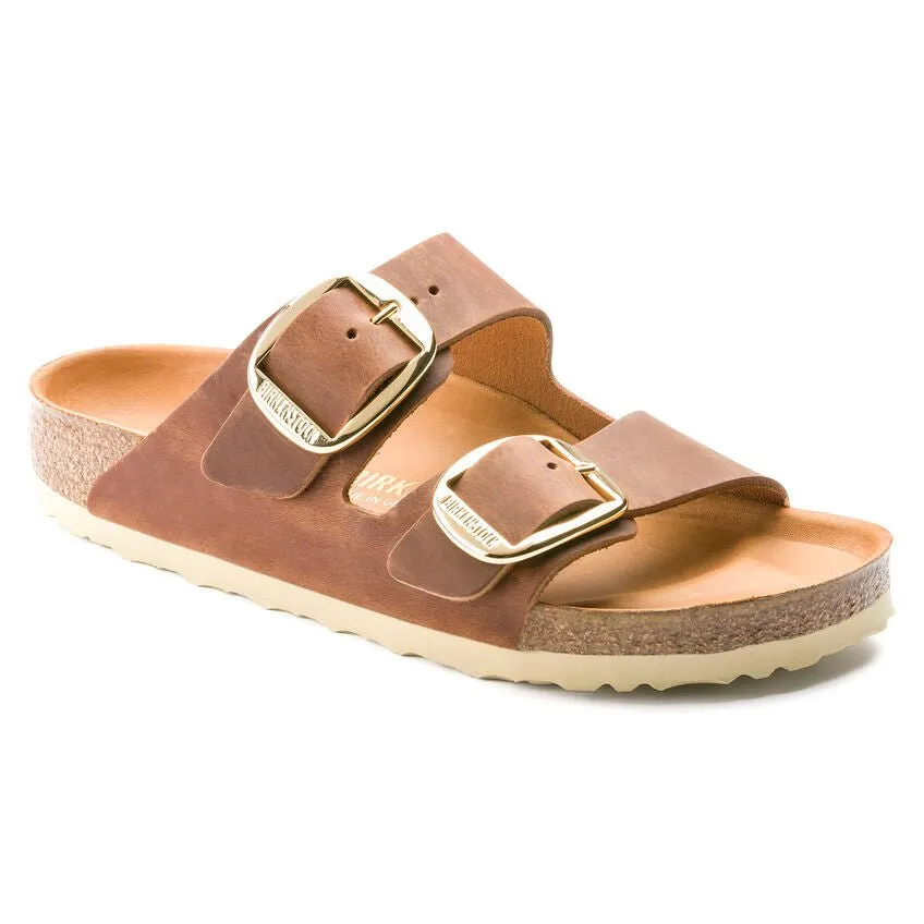 Birkenstock Arizona Big Buckle Oiled Leather Cognac