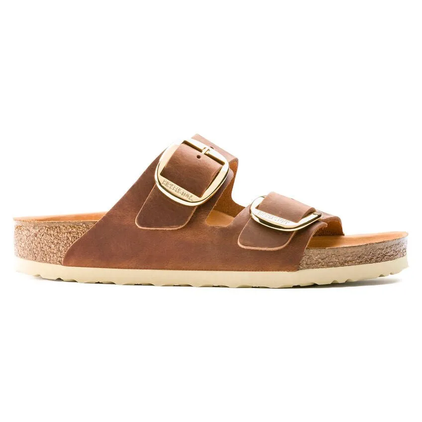 Birkenstock Arizona Big Buckle Oiled Leather Cognac