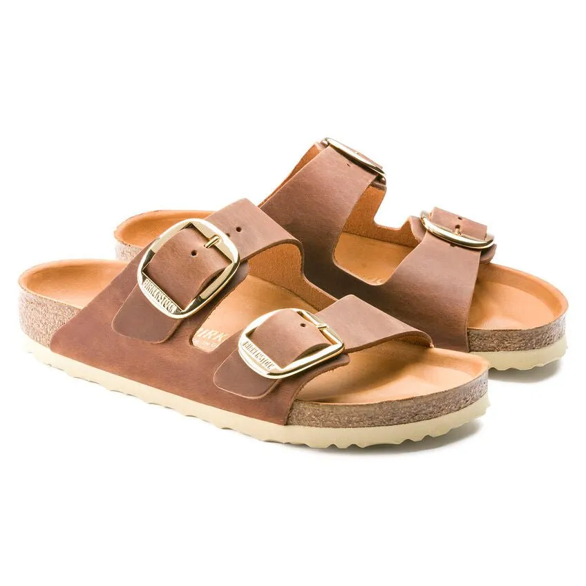 Birkenstock Arizona Big Buckle Oiled Leather Cognac