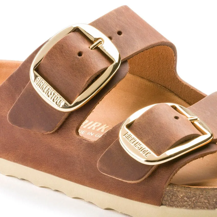 Birkenstock Arizona Big Buckle Oiled Leather Cognac