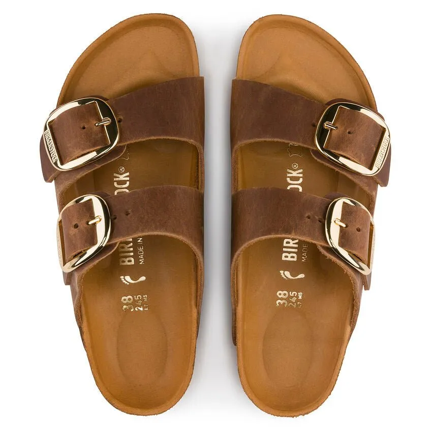 Birkenstock Arizona Big Buckle Oiled Leather Cognac