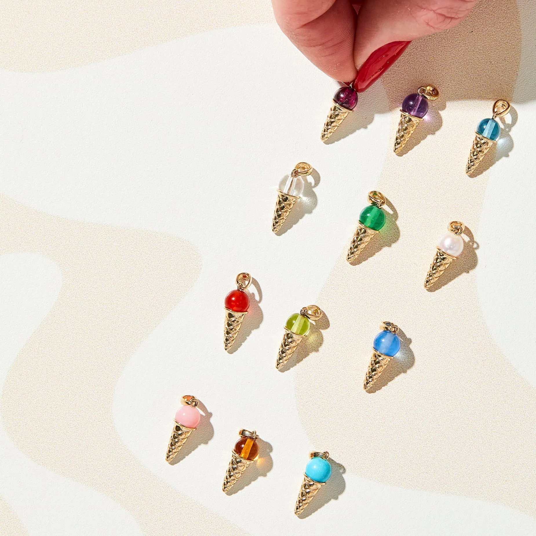 Birthstone Ice Cream Charm