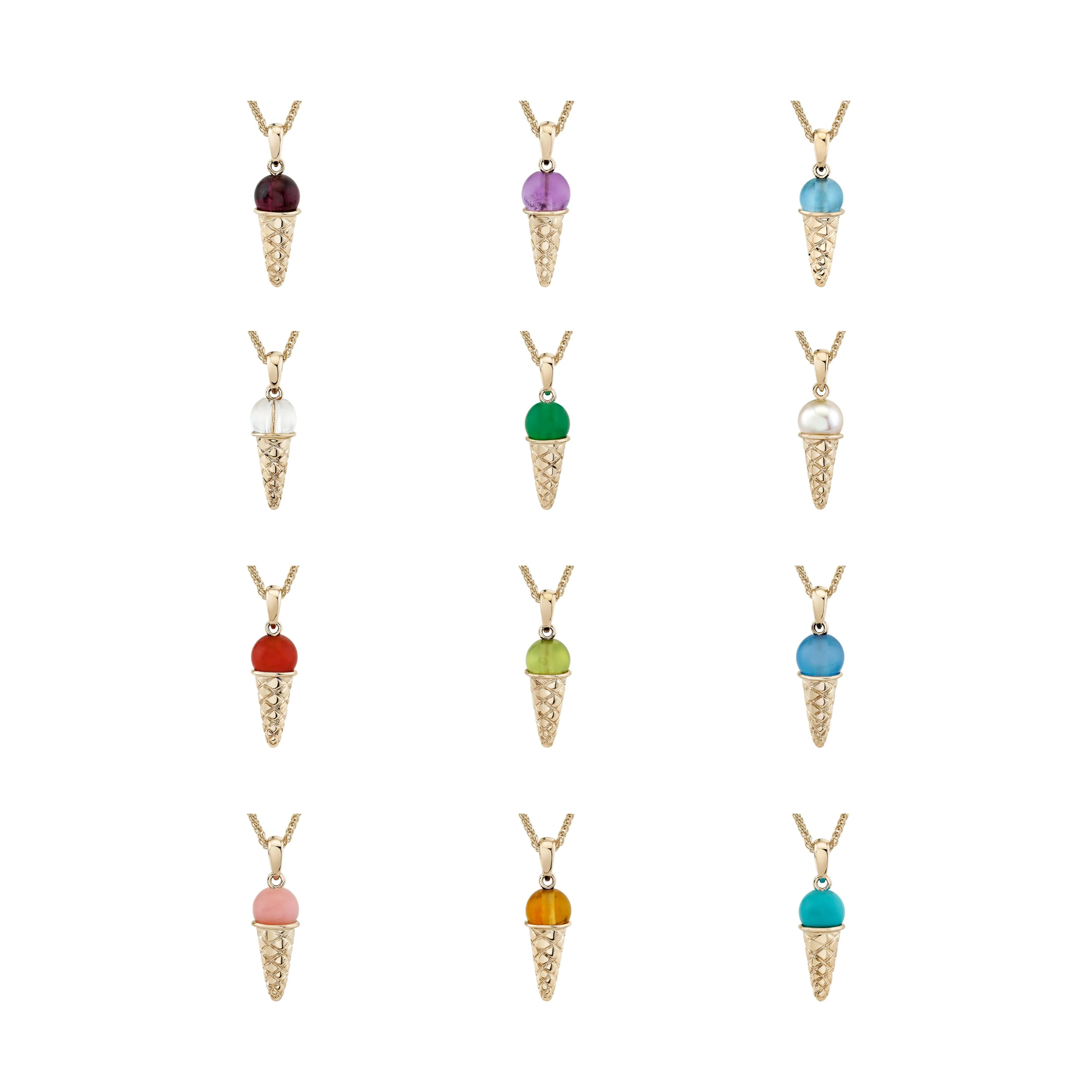 Birthstone Ice Cream Charm