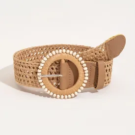 Bohemian Flair Beaded Braided Polypropylene Belt!