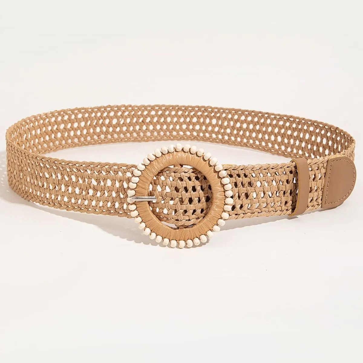 Bohemian Flair Beaded Braided Polypropylene Belt!