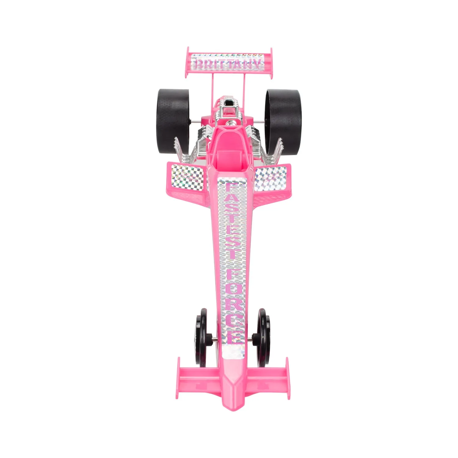 Brittany Force Pink Plastic Toy Dragster