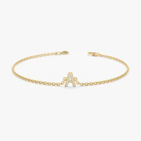 Capital Initial Diamond Bracelet, Shonda