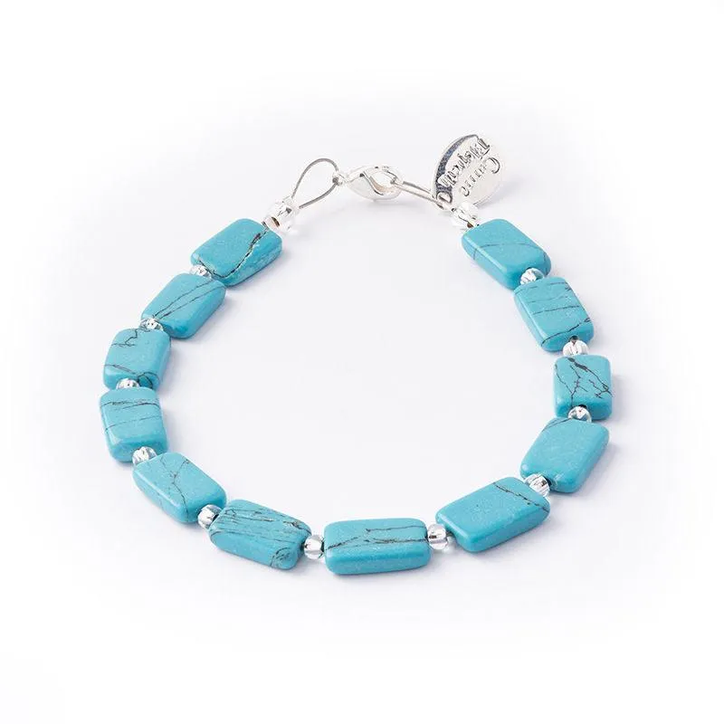 Carrie Elspeth Turquoise Mosaic Rectangle Bracelet