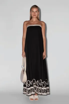 Casella Maxi Dress Noir