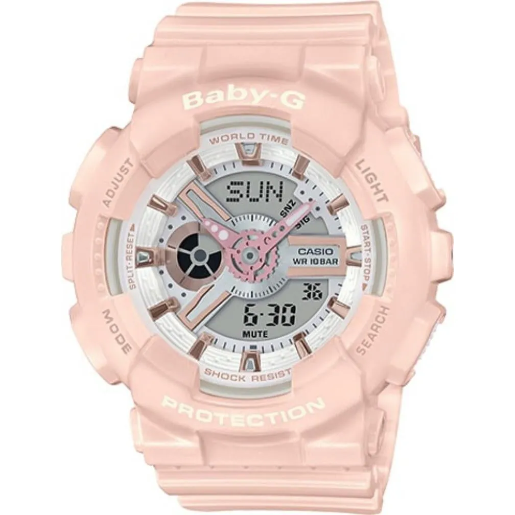 Casio BABY-G Pastel Pink Ladies Watch - BA110RG-4A