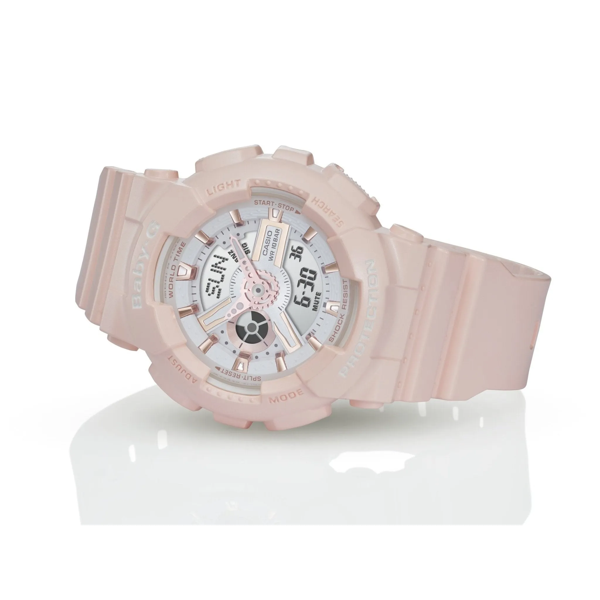 Casio BABY-G Pastel Pink Ladies Watch - BA110RG-4A